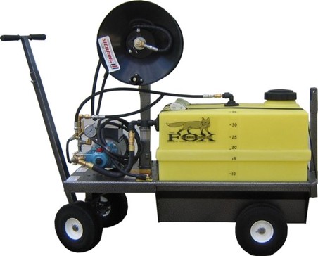 Fox Electric Sprayer 120V SS Pump with 100 Foot Hose and 35 Gallon Tank - Sprayers